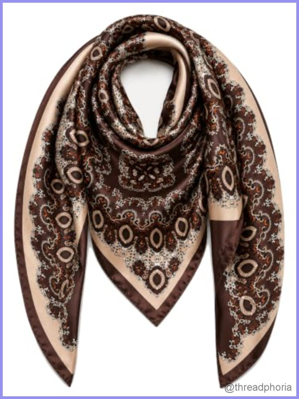 Satin Head Scarf 35.4 Inch Square Silk Like Hair Wrap Bandana
